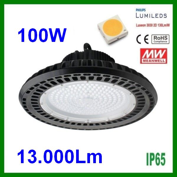 Proiettore industriale a Led 100W UFO MW Driver Proiettore industriale a Led 100W UFO MW Driver